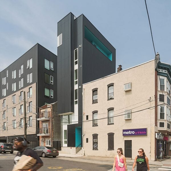 ISA ساختمان آپارتمانی با پوشش فلزی لاغر در فیلادلفیا ایجاد می کند